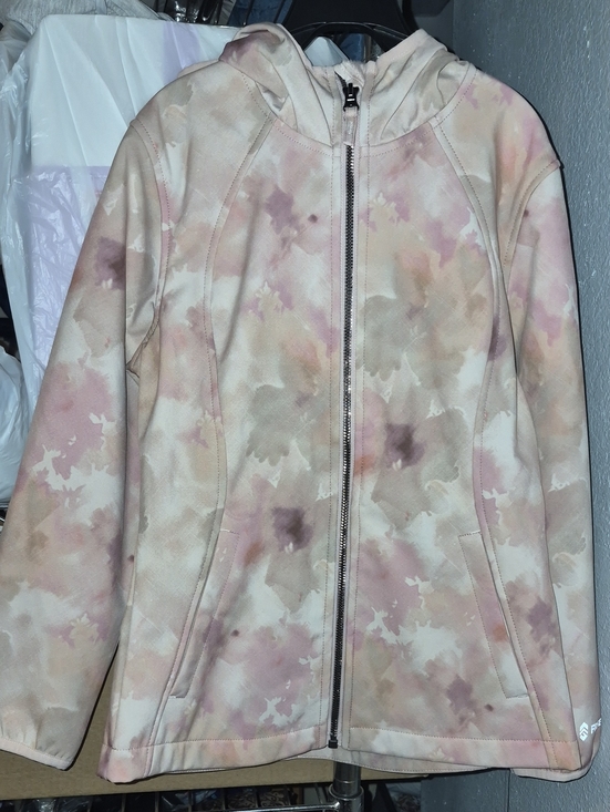 Free Country Other - Free Country Girls' Pastel Tie-Dye Hooded Zip Jacket - Pink & Cream